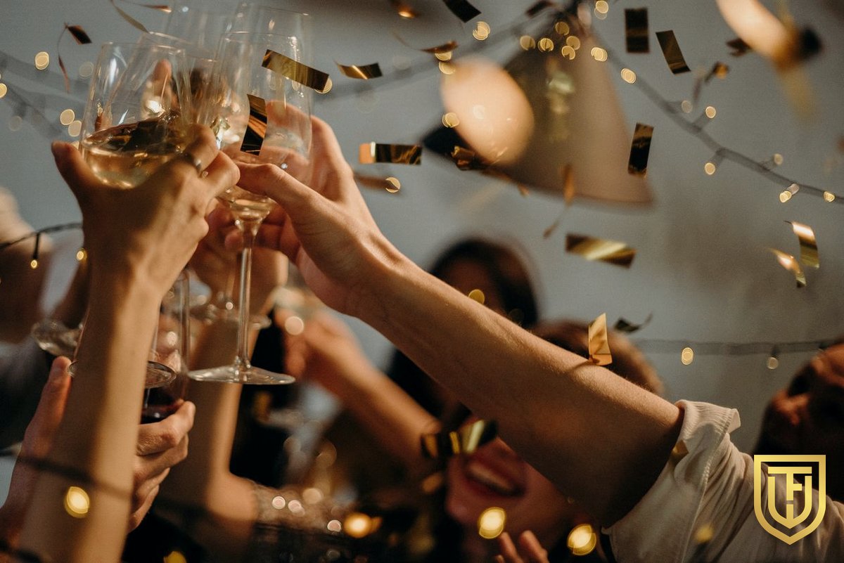 Champagne toast at a wedding reception